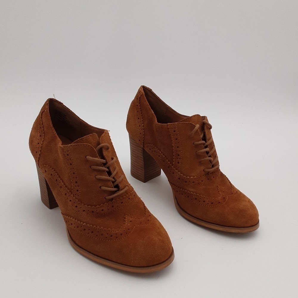 Steve Madden omyra ankle booties women suede brown 9.5M Lace-up y2k casual retro